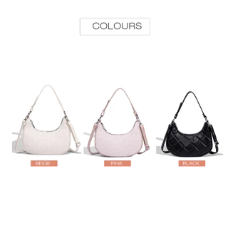David Jones Paris Women Small Size Hard Hobo Bags กระเป๋าสะพายข้าง หนัง pu หญิง กระเป๋านุ่มและนุ่ม