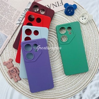 เคสโทรศัพท์ซิลิโคน TPU แบบนิ่ม เนื้อแมตต์ สีสันสดใส สําหรับ Tecno Camon 20 Premier 5G