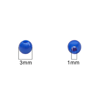 ลูกปัดอะคริลิค ทรงกลม ขนาด 3 มม. 4 มม. สีมาการอง สําหรับทําเครื่องประดับ สร้อยข้อมือ สร้อยคอ พวงกุญแจ DIY