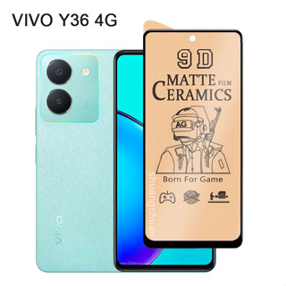 ฟิล์มกระจกนิรภัยกันรอยหน้าจอ เซรามิค ผิวด้าน แบบนิ่ม สําหรับ VIVO Y36 Y16 Y15A Y15S Y02T Y11 Y20 Y20i Y12S Y02 Y02s