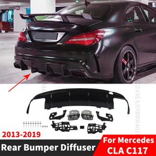 ฝาครอบท่อไอเสีย กันชนหลัง สําหรับ Mercedes W117 C117 Benz CLA 200 220 260 2013-2019 AMG