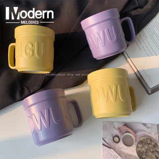 Modern Melodies ถ้วยใส่แปรงสีฟัน น้ํายาบ้วนปาก แบบเรียบง่าย สําหรับคู่รัก ใช้ใส่น้ำดื่มหรือแปรงฟันได้