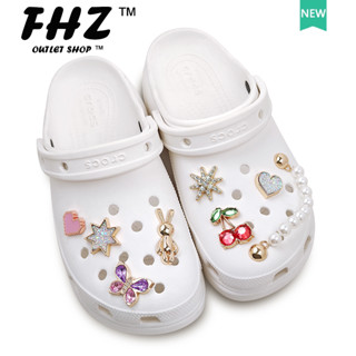 Fhz™ Crocs jibbitz ชุดจิ๊บบิทซ์โลหะ สร้างสรรค์ DIY สําหรับผู้หญิง และผู้ชาย