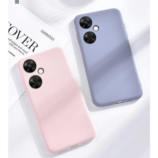 เคสซิลิโคนนิ่ม ขอบตรง กันกระแทก ป้องกันกล้อง หลากสี สําหรับ OnePlus Nord CE 3 Lite 5G