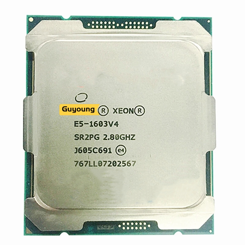โปรเซสเซอร์ CPU YZX Xeon E5 1603V4 E5-1603V4 E5-1603 V4 E5 1603 V4 2.8GHZ Quad-Core 10MB 140W LGA2011-3