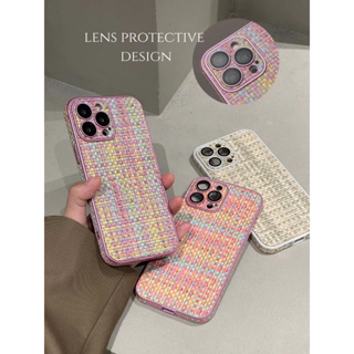 เคสโทรศัพท์มือถือ ลายสาน เรียบง่าย แฟชั่น สําหรับ iphone 14 14 pro 14 promax 15 15 pro 15 promax 13 13 pro 13 promax 12 12 pro 12 promax 11