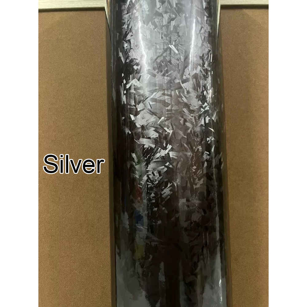 ม้วนไวนิลคาร์บอนไฟเบอร์ สีดํา สีเงิน สําหรับตกแต่งรถยนต์ 1 ชิ้น - รูปที่ 3