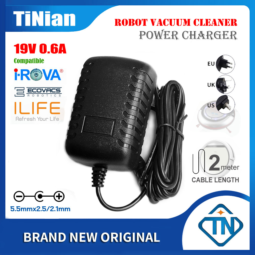 อะแดปเตอร์ชาร์จ 19V 0.6A AC สําหรับหุ่นยนต์ Ecovacs Robotics Deebot U2 PRO DGN22 DL33 DL35 DF35 DN62