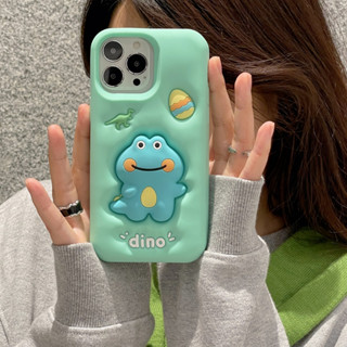 เคสมือถือ ลายไดโนเสาร์ 3D สามมิติ กันกระแทก สําหรับ iPhone 14 Pro Max 14 13 12 12 Pro Max 11