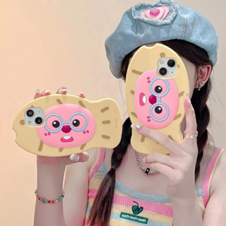 ใหม่ เคสโทรศัพท์มือถือ ซิลิโคนนิ่ม ลายการ์ตูน Taiyaki Little Beaver สามมิติ รวมทุกอย่าง สําหรับ iPhone14 13 12 11 Pro MAX