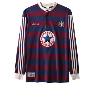 เสื้อกีฬาแขนยาว ลายทีมชาติฟุตบอล NUFC 95-96 ชุดเยือน สไตล์เรโทร