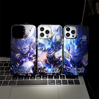 เคสโทรศัพท์มือถือแบบใส สองชั้น ลายดราก้อนบอลน่ารัก สีเงิน สําหรับ iPhone 13 Pro Max 11 12 13 14 Pro Max 14