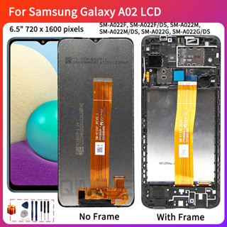 อะไหล่หน้าจอสัมผัสดิจิทัล LCD 6.5 นิ้ว สําหรับ Samsung Galaxy A02 A022 A022F A022M SM-A022F/DS