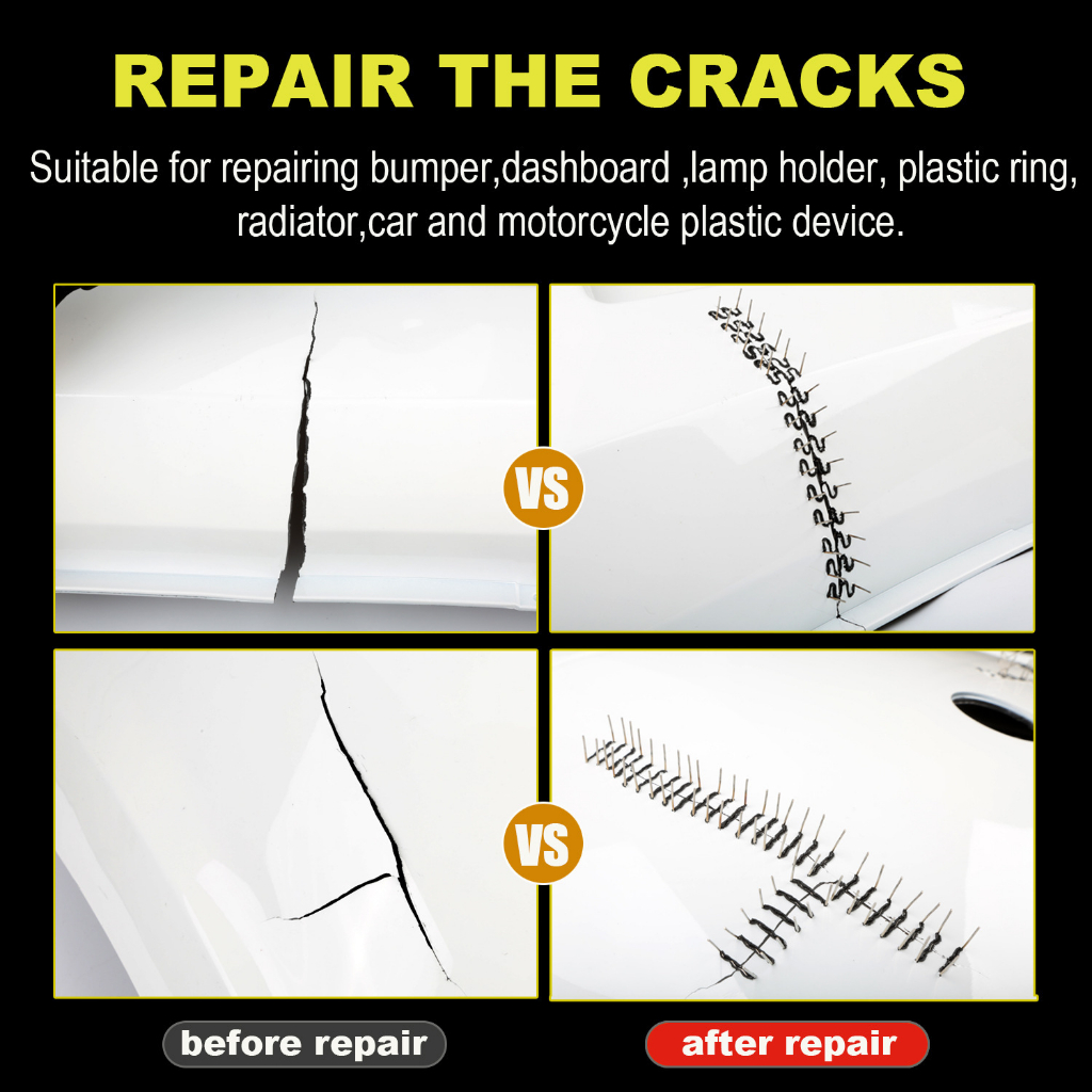 ปืนเชื่อมพลาสติก 100W สําหรับซ่อมแซมกันชนรถยนต์ 200 ชิ้น - รูปที่ 3