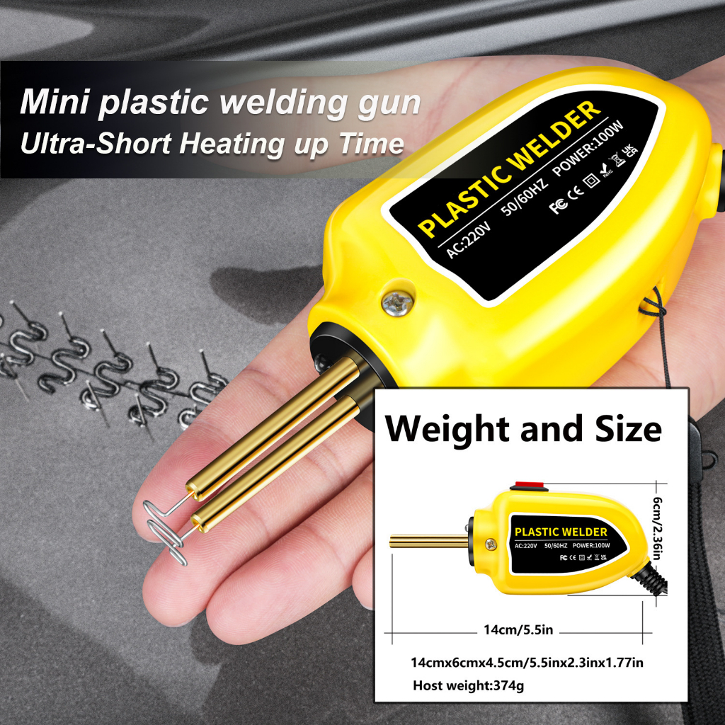 ปืนเชื่อมพลาสติก 100W สําหรับซ่อมแซมกันชนรถยนต์ 200 ชิ้น - รูปที่ 5