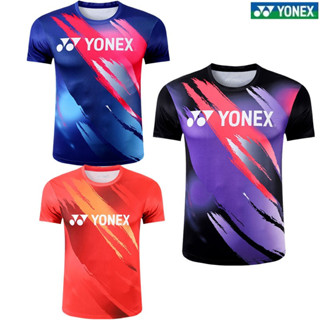 New Yonex ชุดเสื้อแขนสั้น ระบายอากาศ แบบแห้งเร็ว เหมาะกับการแข่งขันกีฬาปิงปอง สําหรับผู้ชาย และผู้หญิง