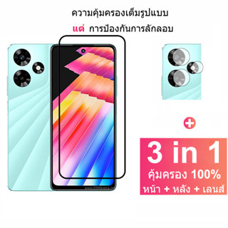 Infinix Hot 30 ฟิล์มกระจกนิรภัยกันรอยหน้าจอ 30 องศา พร้อมฟิล์มกระจกกันรอยเลนส์กล้อง สําหรับ Infinix Hot 30 Note 30 30i 12 2023 VIP Pro Hot 30 30i Play GT 10 Pro 4G 5G