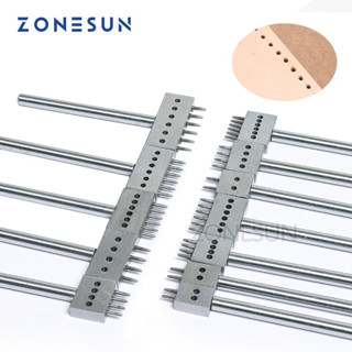 Zonesun ชุดสิ่วเจาะรู สเตนเลส ทรงกลม 4 5 6 8 มม. 2 4 6 สําหรับเย็บหนัง งานฝีมือ เย็บกระเป๋า DIY