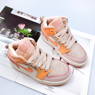 Aj1 รองเท้าบาสเก็ตบอล ข้อสูง ลายน่ารัก แฟชั่น สําหรับเด็ก ไซซ์ 22-39