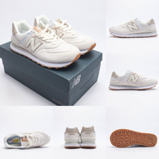 New Balance 574 Low-Top รองเท้าวิ่ง สีเบจ WL574SL2