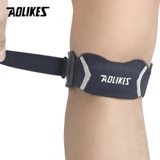Aolikes สะบ้ารั้งเข่า ปรับได้ 1 ชิ้น สําหรับเล่นกีฬา บาสเก็ตบอล วอลเลย์บอล