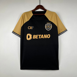 เสื้อกีฬาแขนสั้น ลายทีมชาติฟุตบอล CP Second Away 2023-24