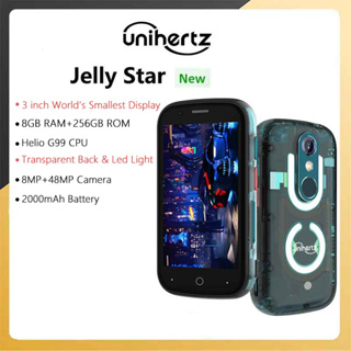 Unihertz Jelly Star สมาร์ทโฟน Android 13 8GB 256GB ไฟ Led ปลดล็อกแล้ว ใส 48MP 3 นิ้ว