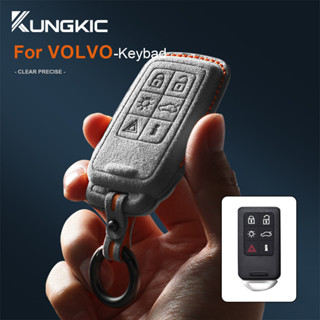 เคสกุญแจรีโมทรถยนต์ แบบหนัง ฝาพับ สําหรับ Volvo XC60 S90 XC40 V60 S80 S60 V90 S80L