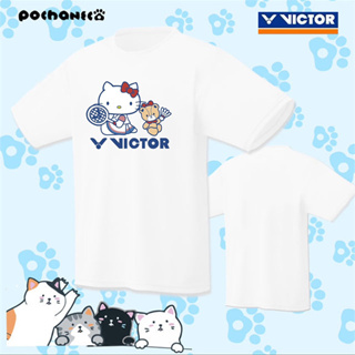 Victor ใหม่ เสื้อกีฬาแบดมินตัน แขนสั้น ระบายอากาศ แห้งเร็ว สไตล์เกาหลี เหมาะกับฤดูร้อน สําหรับผู้ชาย และผู้หญิง 2023