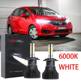 ชุดหลอดไฟหน้ารถยนต์ LED 6000K LHL X15 สําหรับ Honda Jazz GK 3rd Gen year 2014 2015 2016 2017 2018 1 คู่