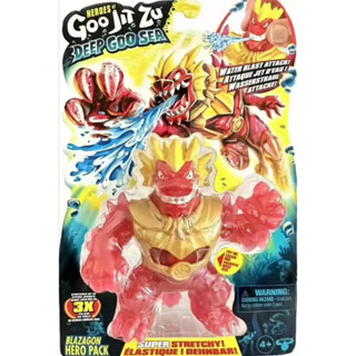 Heroes of Goo Jit Zu Goo Shifters Blazagon Hero Pack. Super Stretchy, Super Squishy Goo Filled Toy with a Unique Goo Transformation Heroes of Goo Jit Zu Goo Shifters Blazagon Hero Pack. ของเล่นบีบสกุชชี่ รูปห่าน แบบยืดหยุ่นพิเศษ