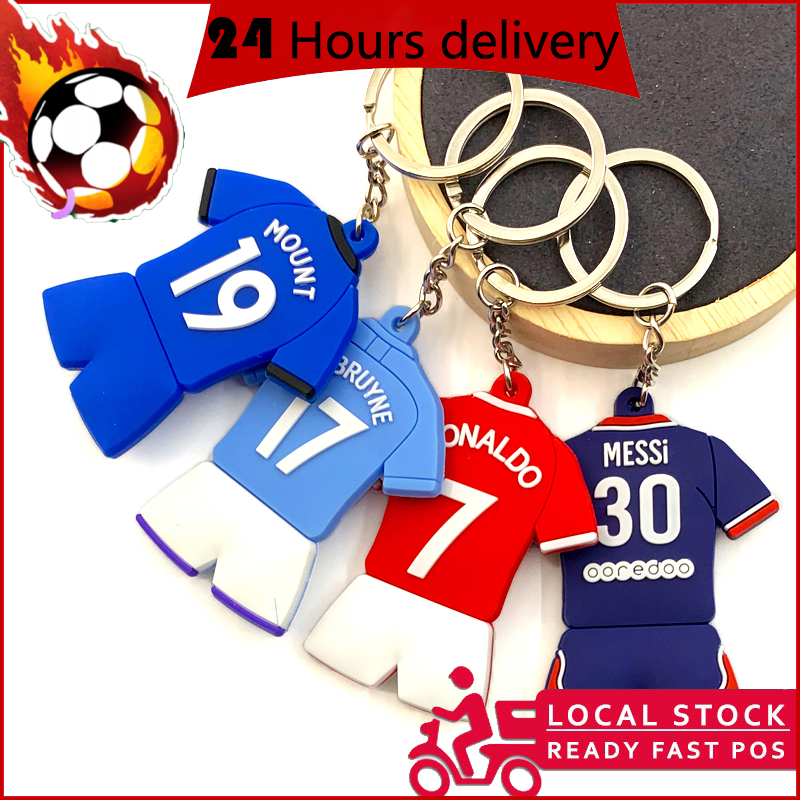 พวงกุญแจ PVC จี้ฟุตบอล Arsenal Liverpool สําหรับแฟนฟุตบอล พร้อมส่ง