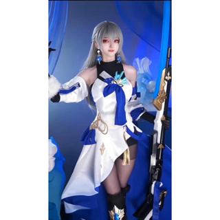 Honkai Star Rail Bronya Cosplay Costume คอสเพลย์เกม เครื่องแต่งกายเครื่องแบบอนิเมะ WIG Game Playsuit Halloween Anime Coswear  Women Set布洛妮娅崩坏星穹铁道