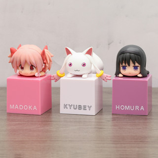 โมเดลฟิกเกอร์ PVC อนิเมะ Puella Magi Madoka Magica Kaname Madoka Akemi Homura Kyubey ขนาด 9 ซม. เหมาะกับของขวัญ ของเล่นสะสม สําหรับตกแต่ง