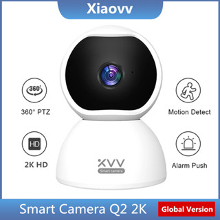 Xiaovv กล้องวงจรปิดอัจฉริยะ Q2 2K HD Wifi มองเห็นที่มืด เพื่อความปลอดภัย สําหรับบ้าน