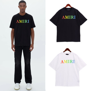 Amir1 เสื้อยืด คอกลม แขนสั้น ผ้าฝ้าย พิมพ์ลาย ทรงหลวม แฟชั่น สําหรับทุกเพศ