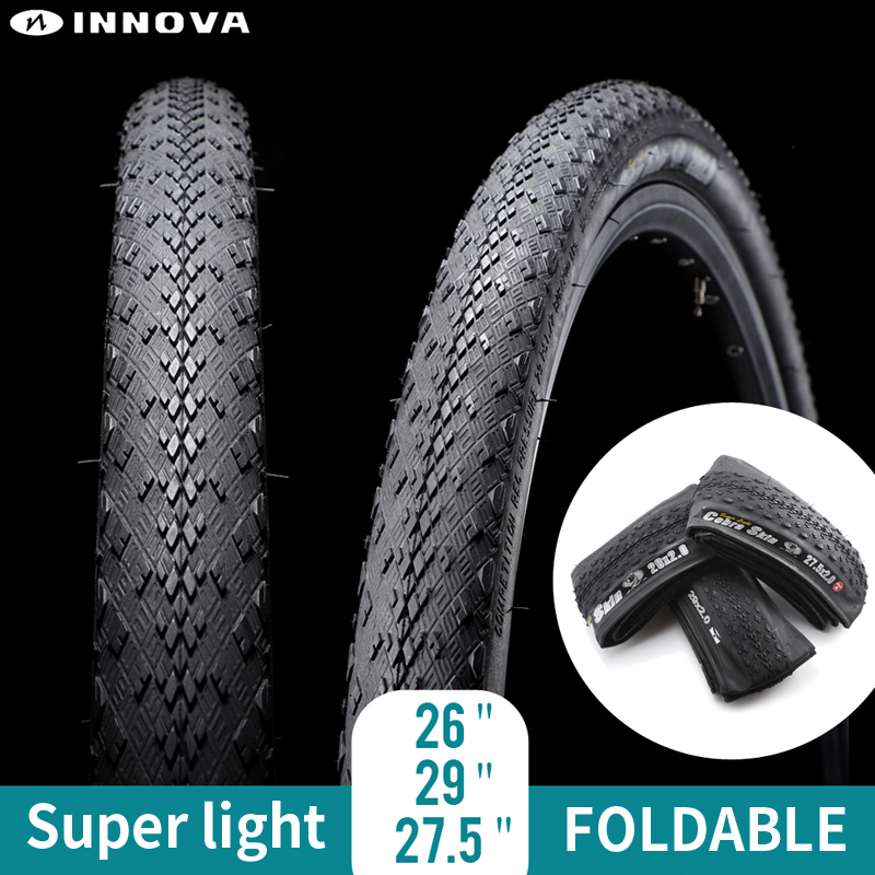 INNOVA Ultralight ยางรถจักรยาน MTB ยาง 26 นิ้ว 27.5 นิ้ว 29 นิ้ว 26*2.0 27.5*2.0 29*2.0 60TPI พับ tyre MTB จักรยานยาง