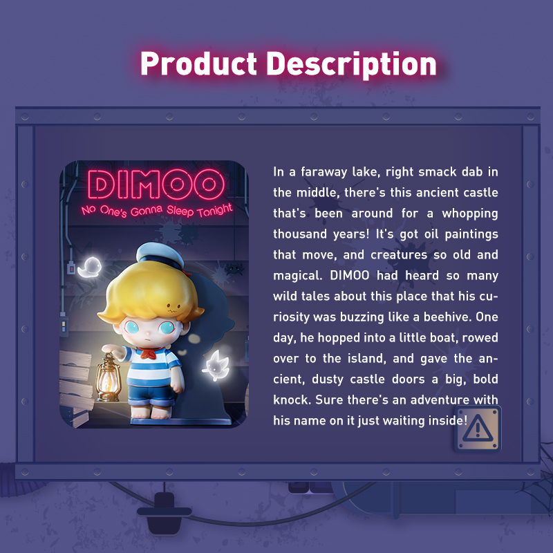 Pop MART Dimoo No Ones Gonna Sleep Tonight Series ฟิกเกอร์กล่องสุ่ม ...