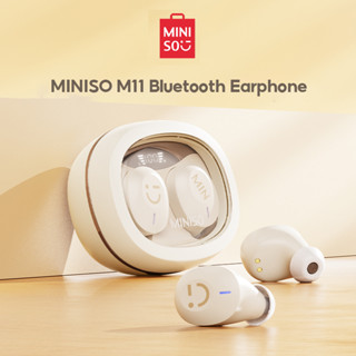 Miniso หูฟังบลูทูธไร้สาย M11 5.3 IPX4 กันน้ํา ลดเสียงรบกวน ความล่าช้าต่ํา สําหรับเล่นเกม