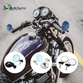 【MJMOTO】กระจกมองหลังอลูมิเนียม ทรงกลม 7/8 22 มม. อุปกรณ์เสริม แบบเปลี่ยน สําหรับ Harley X 350 500