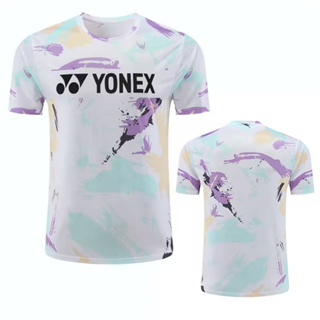 ใหม่ Yonex ชุดแข่งแบดมินตัน แขนสั้น ระบายอากาศ แห้งเร็ว สําหรับผู้ชาย และผู้หญิง 2023