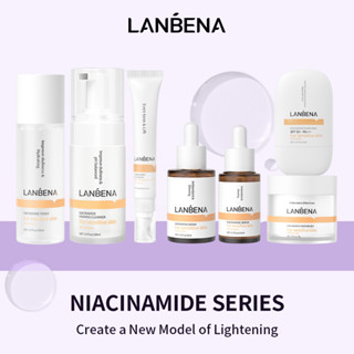 Lanbena Niacinamide ครีมเอสเซ้นไวท์เทนนิ่ง 3D สําหรับบํารุงผิวหน้า