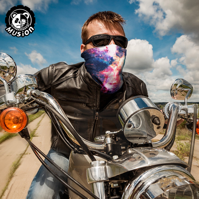 Musion ผ้าปิดหน้า buff ผ้าบบกันแดด UV แฟชั่น กันฝุ่น  นุ่มชื้น ปั่นจักรยาน หายใจสะดวก ใช้กิจกรรมกลางแจ้ง ขี่จักรยาน - รูปที่ 2