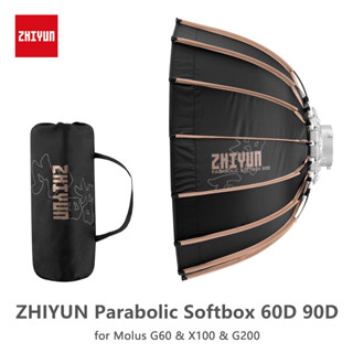 Zhiyun ซอฟท์บ็อกซ์ 90D 60D Bowens Mount Light Diffuser สําหรับ Molus G60 &amp; X100 &amp; G200 อุปกรณ์ถ่ายภาพ