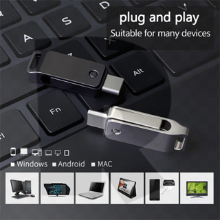 แฟลชไดรฟ์โลหะ OTG USB 2.0 Type C 2-in-1 ขนาดเล็ก สําหรับคอมพิวเตอร์ และโทรศัพท์