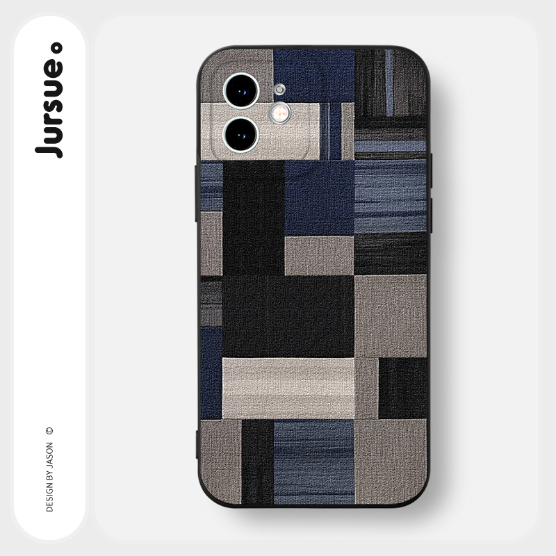 JURSUE เคสไอโฟน เคสซิลิโคนนุ่มกันกระแทกน่ารักตลก เคสโทรศัพท์ สีดำ Compatible for iPhone 16 15 14 13 12 11 Pro Max SE 2020 X XR XS 8 7 Plus พลัส Y4059
