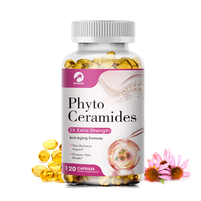 Kexinsh Phytoceramides แคปซูลวิตามิน ต่อต้านริ้วรอยแห่งวัย สําหรับคอลลาเจนบูสท์ ฟื้นฟูผิว A, C, D, E