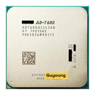 Yzx A8-Series A8-7680 A8 7680 ซ็อกเก็ตโปรเซสเซอร์ CPU Quad-Core Quad-Thread AD7680ACI43AB 45W FM2+ ใช้แล้ว