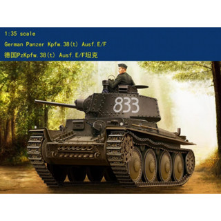 Hobbyboss โมเดล 80136 1/35 German Panzer Kpfw.38(t) Ausf.E/F