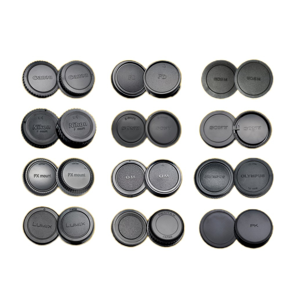 ฝาครอบเลนส์กล้อง และฝาครอบด้านหน้า 2 ชิ้น สําหรับเลนส์กล้อง FD M39 M42 EF MD P K P Q FX M4 3 Mount E